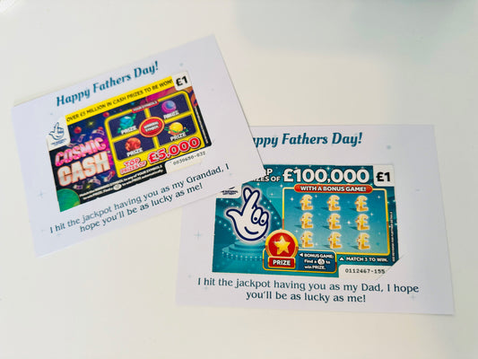 X10 Father’s Day scratch card holders